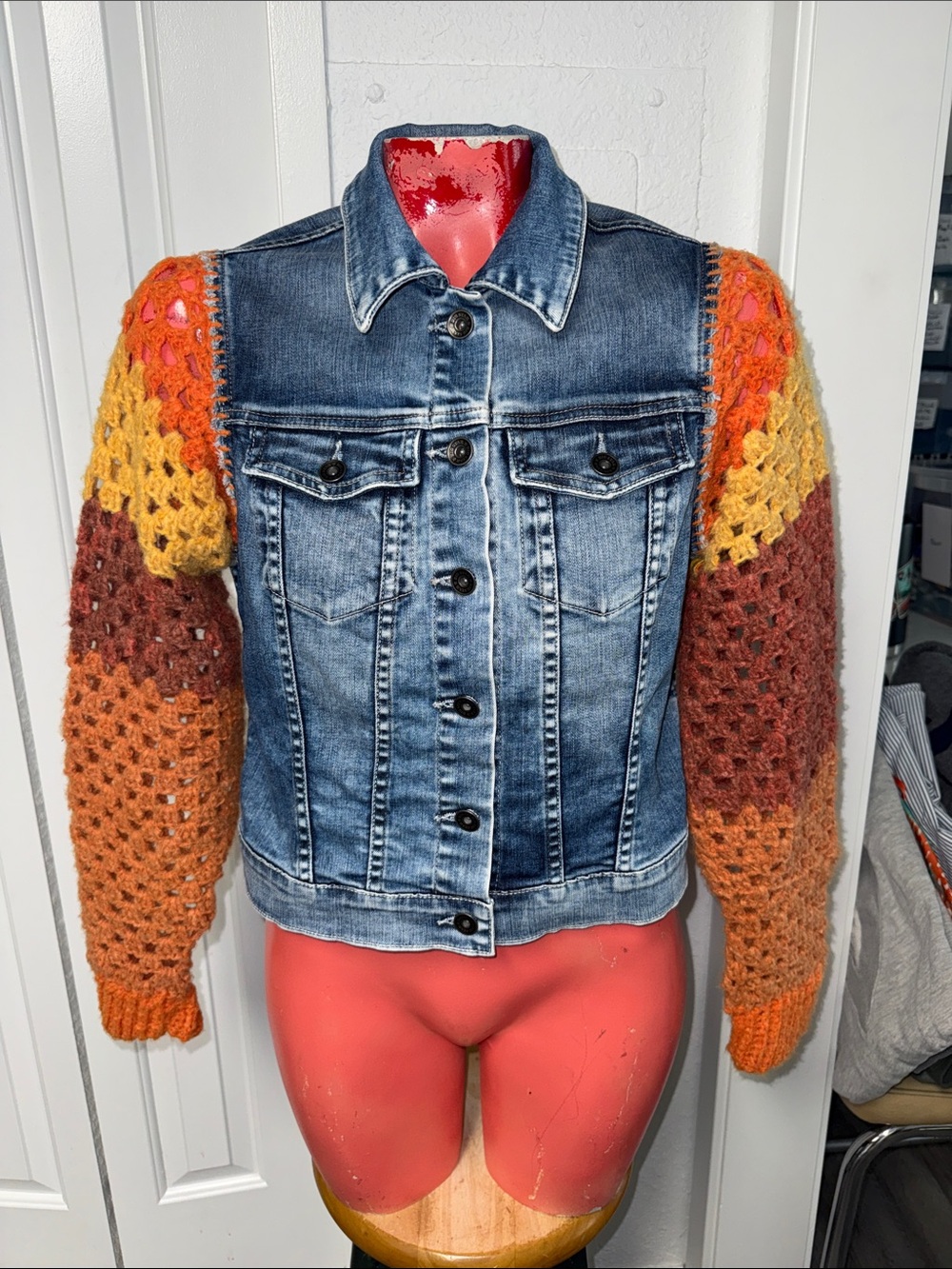 Big Star - Crotchet jean denim jacket